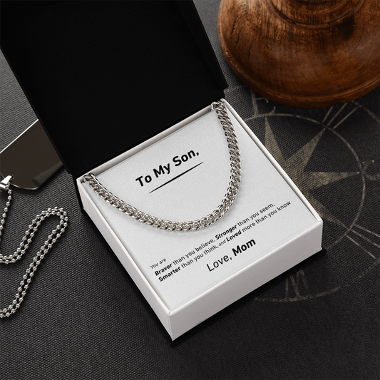 To My Son - Loved More Than You Know - Necklace-Buy Finer Things