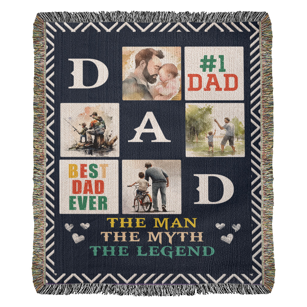 Best Dad Ever - Woven Blanket-Buy Finer Things