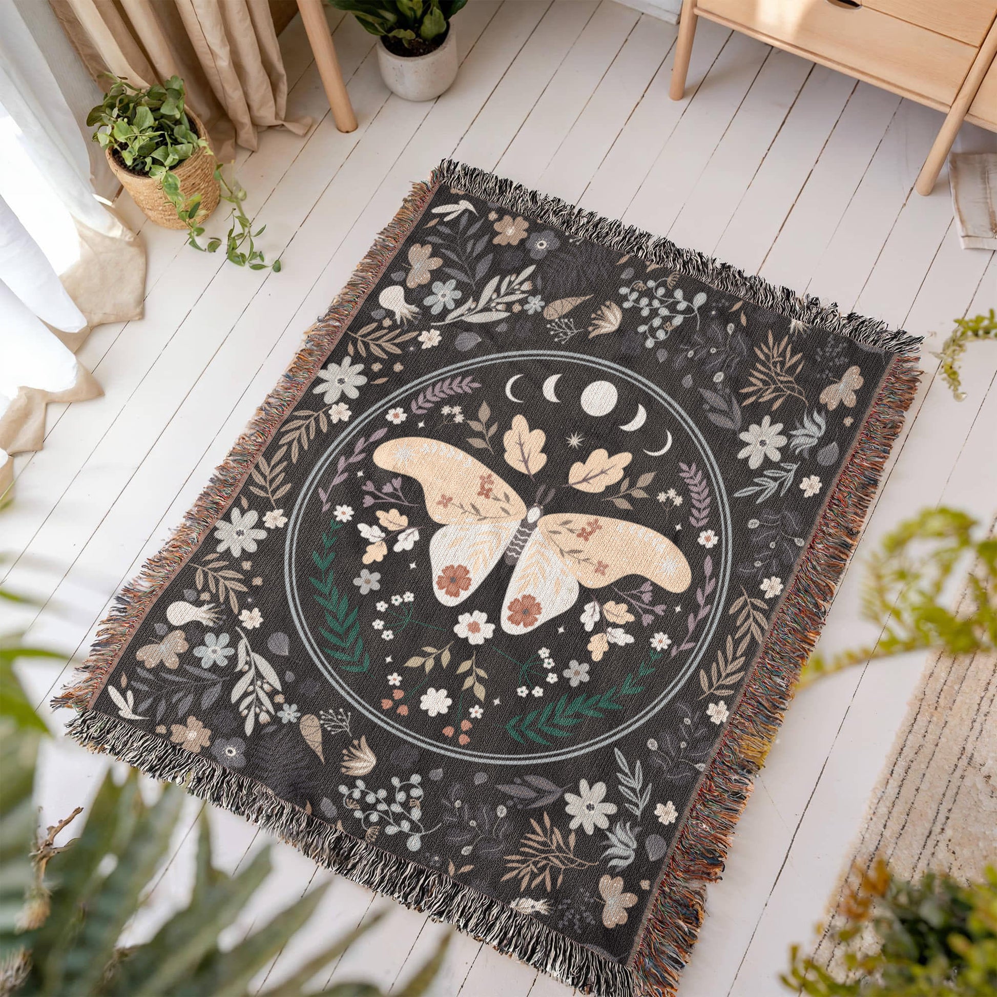 Bohemian Butterfly - Woven Blanket-Buy Finer Things