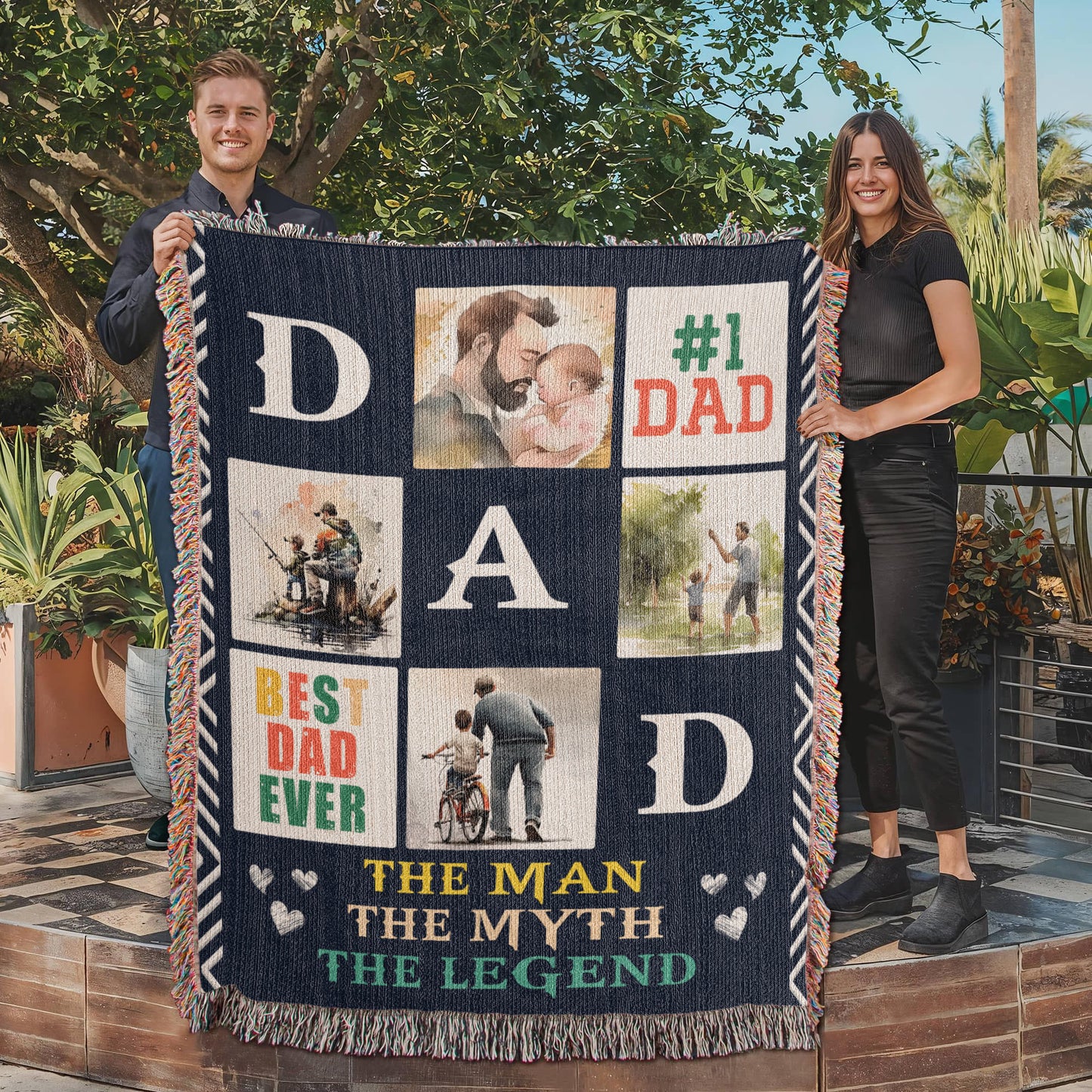 Best Dad Ever - Woven Blanket-Buy Finer Things