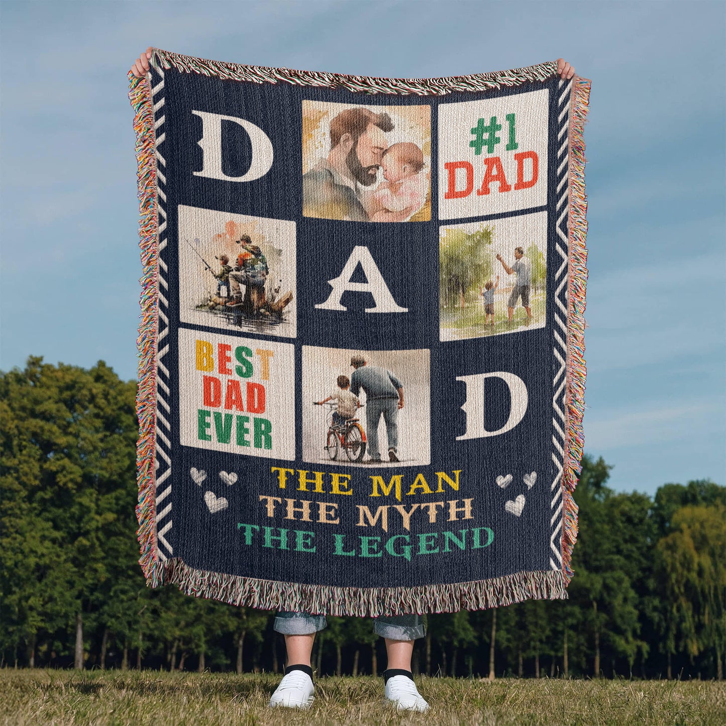 Best Dad Ever - Woven Blanket-Buy Finer Things