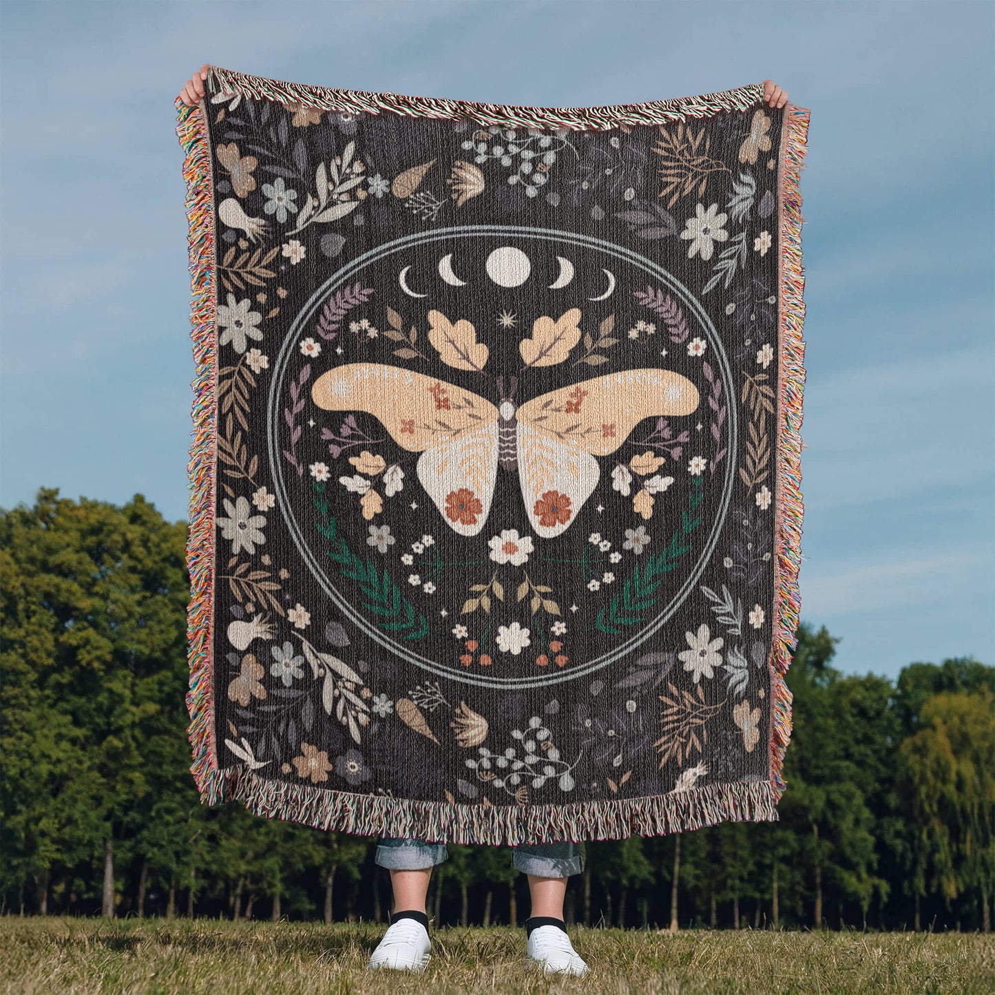 Bohemian Butterfly - Woven Blanket-Buy Finer Things