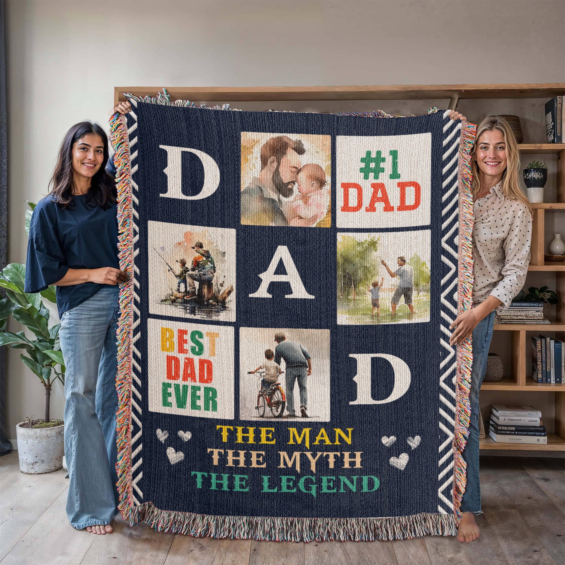 Best Dad Ever - Woven Blanket-Buy Finer Things