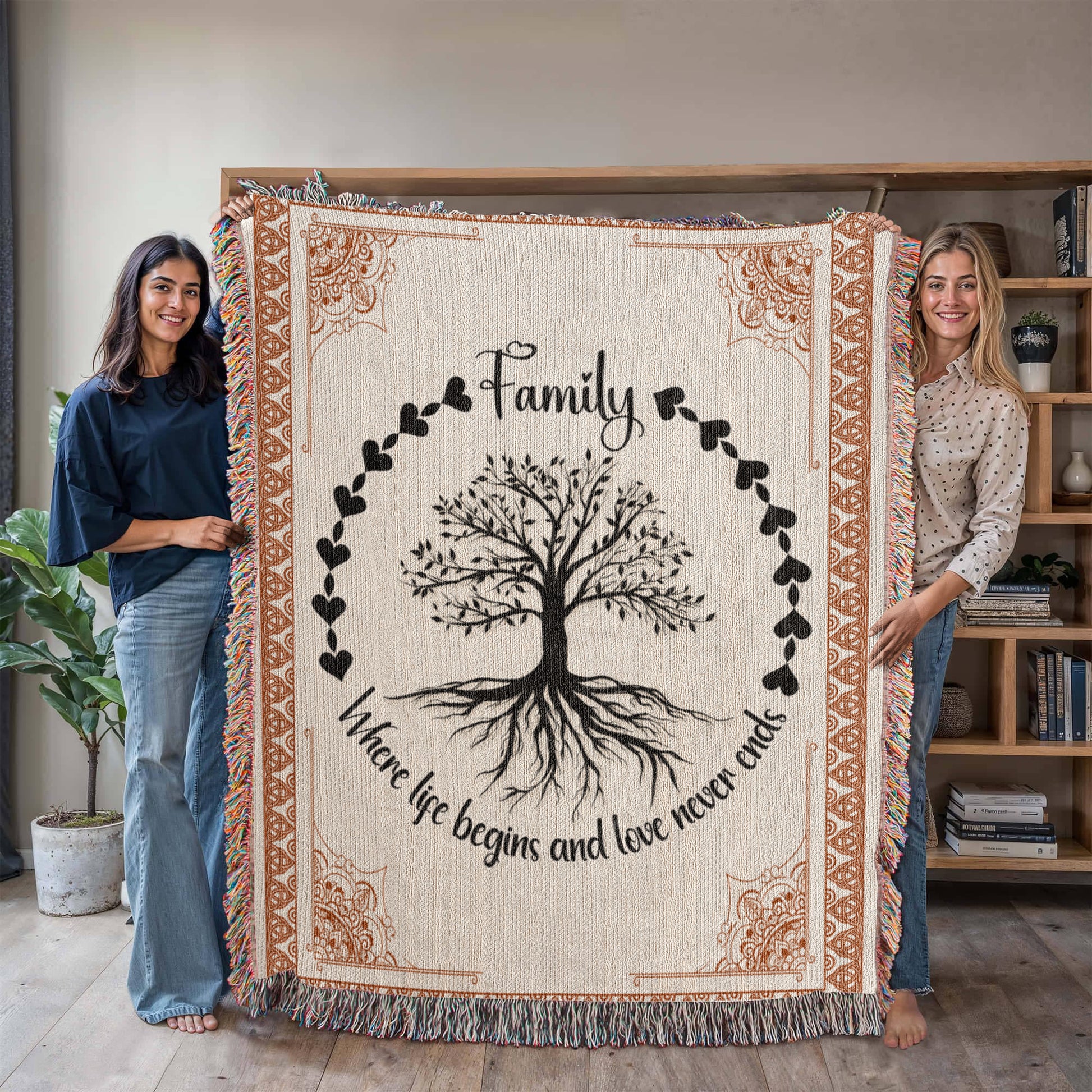 Family Roots, Celtic Tree Woven Blanket-Buy Finer Things