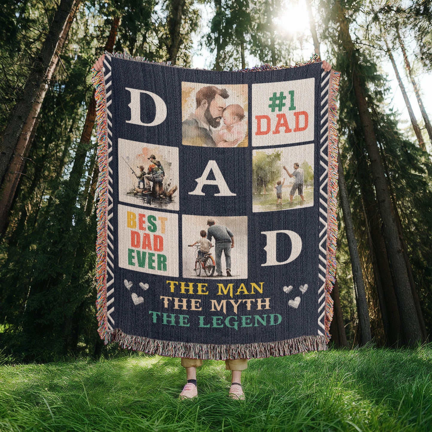 Best Dad Ever - Woven Blanket-Buy Finer Things