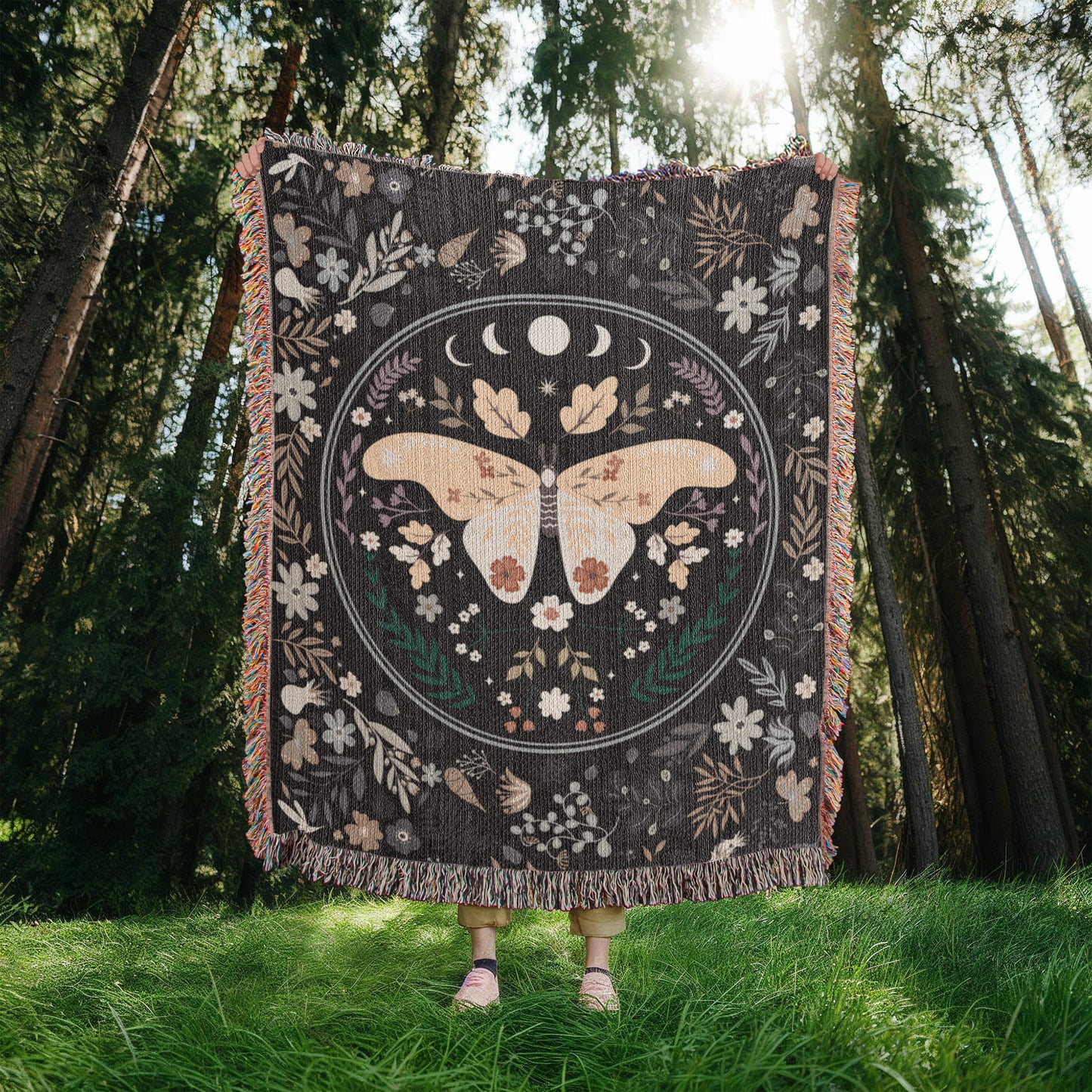 Bohemian Butterfly - Woven Blanket-Buy Finer Things