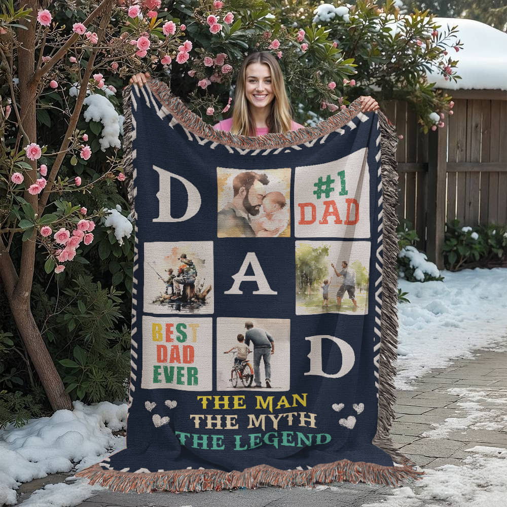 Best Dad Ever - Woven Blanket-Buy Finer Things