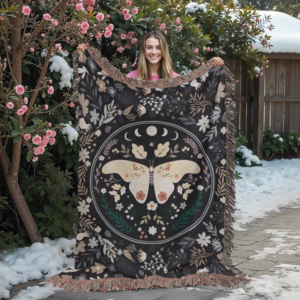 Bohemian Butterfly - Woven Blanket-Buy Finer Things